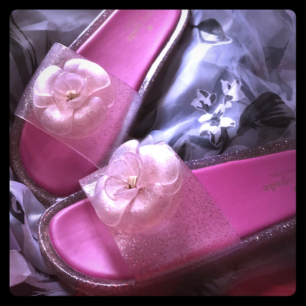 Kate Spade New York Glitter Jelly Sandal  Sz 8